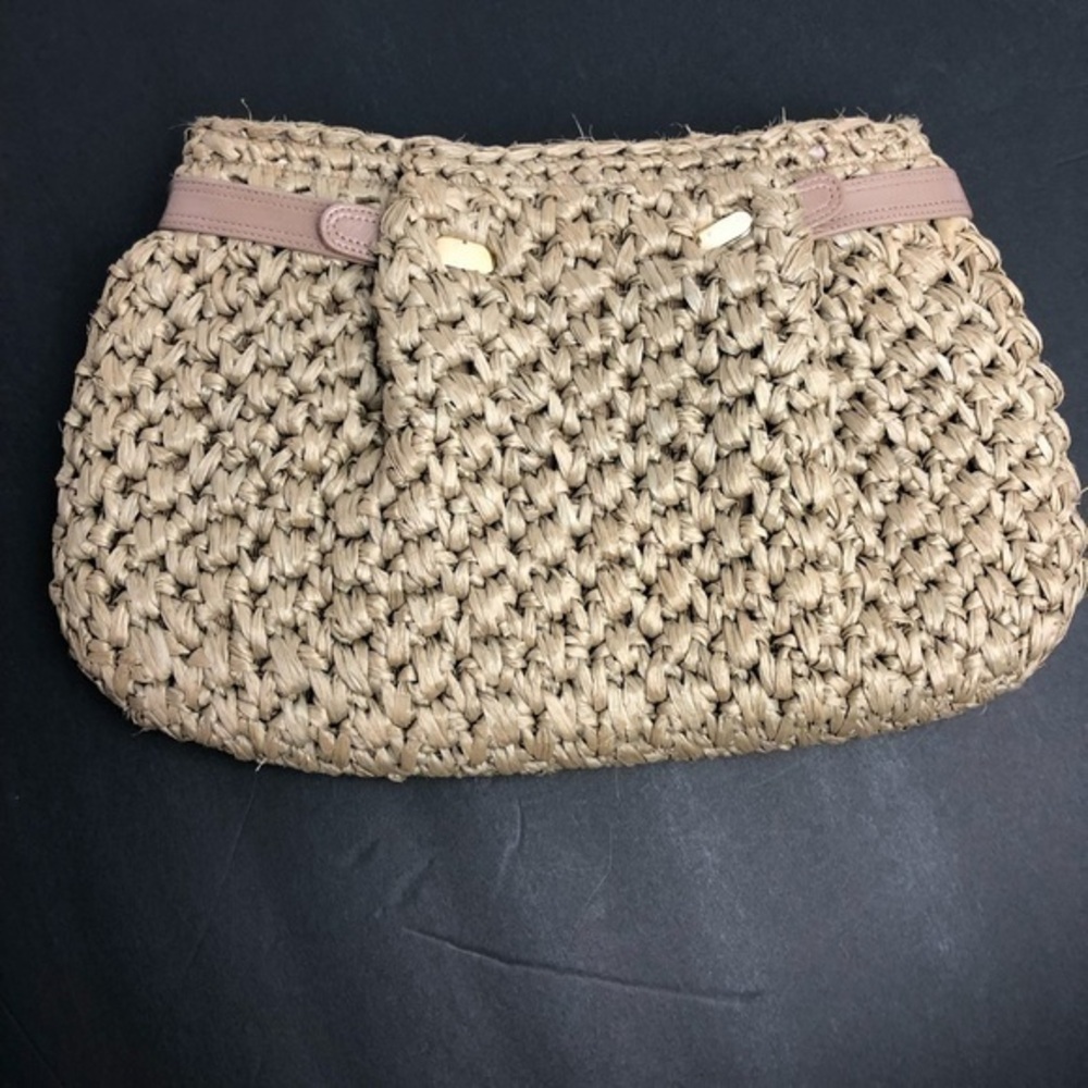 MORRIS MOSKOWITZ Vintage Straw Clutch. EUC.